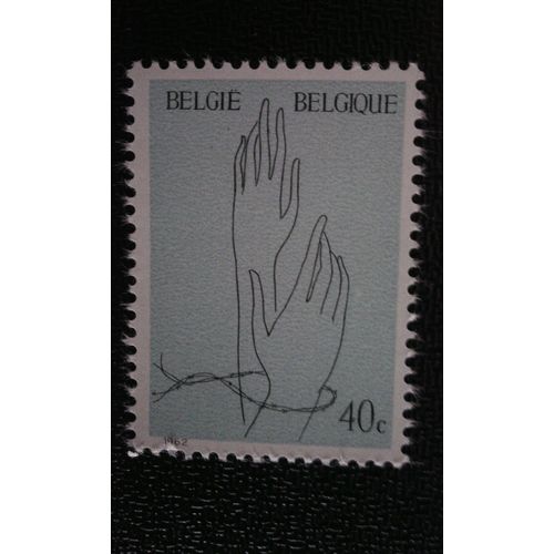 Timbre Belgique Yt 1224 Victimes Des Camps De Concentration 1962