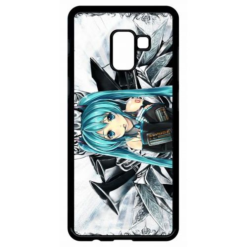 Coque Galaxy A8+ (2018) - Manga Fille - Noir