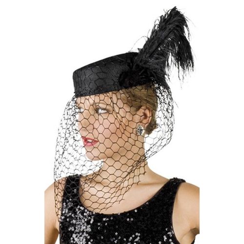 Coiffe Veuve Noire Femme Taille Unique
