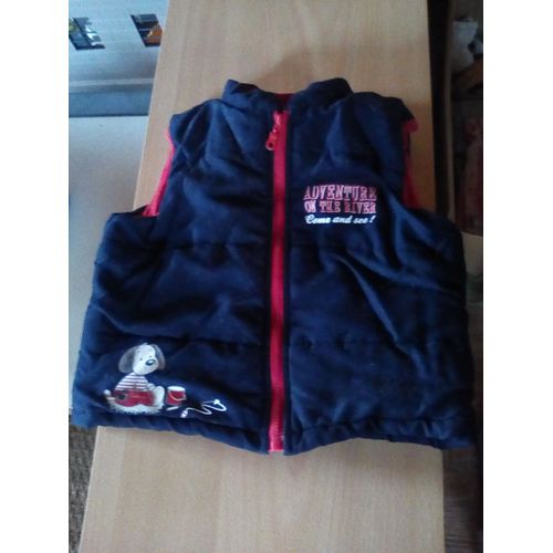 Blouson Polaire Sans Manches Marine 23 Mois