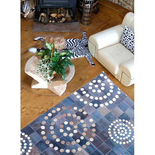 Tapis Grand Dimensions Cuire Prestige Bleu 80 X 150 Cm Tapis Naturel Par Unamourdetapis