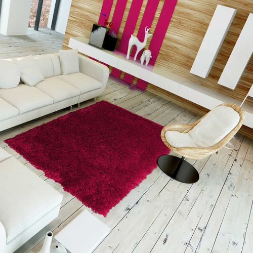 Tapis Chambre Shaggy Luxe Violet 60 X 110 Cm Tapis Longues Mèches Par Unamourdetapis