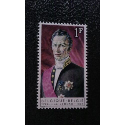 Timbre Belgique Yt 1351 Lebeau, Joseph 1965