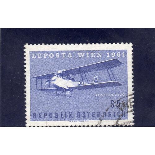 Timbre De Poste Aérienne DAutriche (Exposition Aérophilatélique De Vienne. Biplan Albatros)