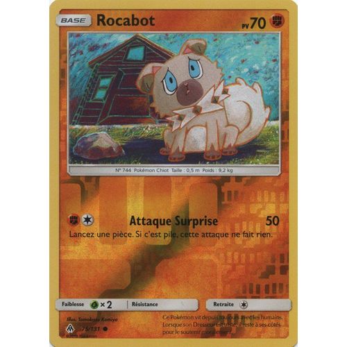 Carte Francaise Rocabot Reverse 75/131 Lumière Interdite Pokemon