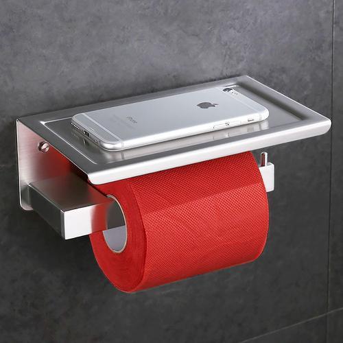 Porte Papier Toilette avec Brosse WC, Porte Rouleau Papier