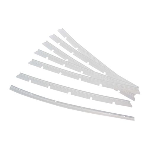 vhbw 6x languettes en caoutchouc compatible avec Neato Botvac 70E aspirateur-robot - Set de lamelles de rechange incl. racleur, transparent