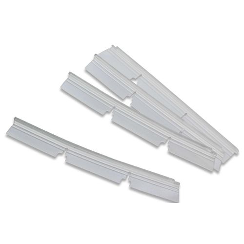vhbw 4x languettes en caoutchouc compatible avec Neato Botvac 70E, 75, 80, 85, D75, D80 aspirateur-robot - Set de lamelles de rechange, blanc