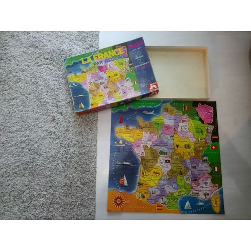 Puzzle La France Par Régions Jeux Nathan