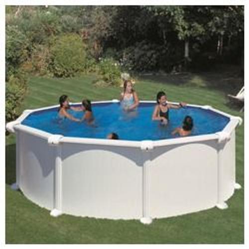 Piscine kit ronde hors sol en acier 460 x 132 cm