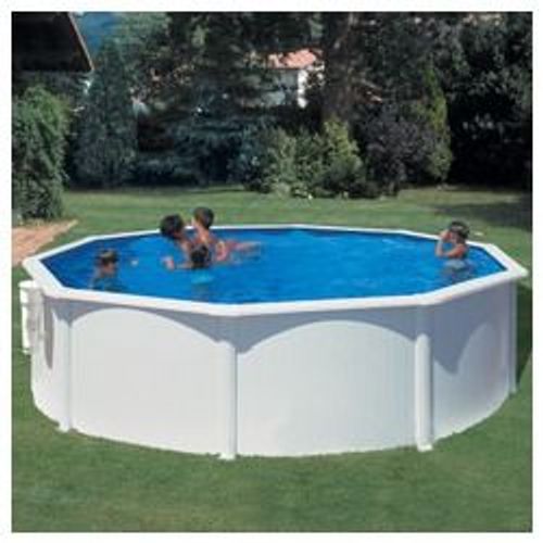 Kit piscine hors-sol bora bora acier blanc ronde Ø460 x h120 cm