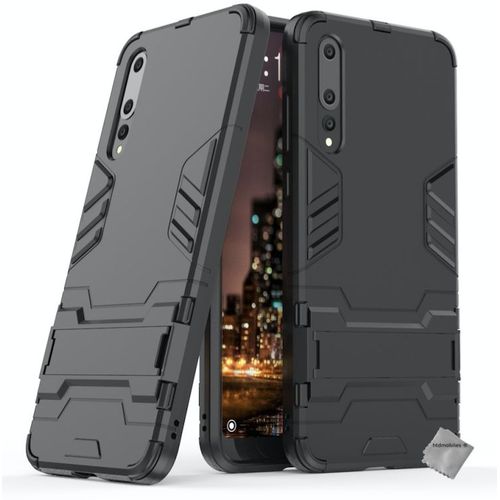 Housse Etui Coque Rigide Anti Choc Pour Huawei P20 Pro + Film Ecran - Noir
