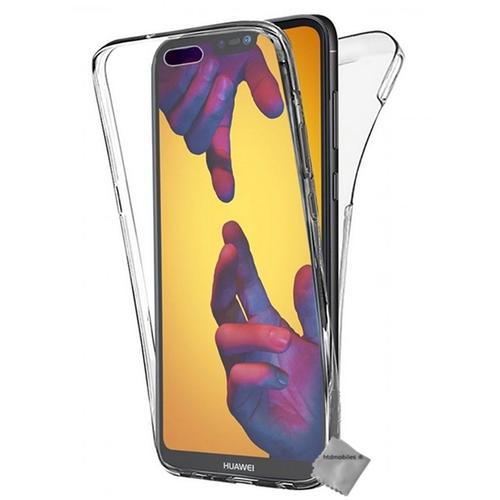 Housse Etui Coque Gel 360 Integrale Huawei P20 Lite + Film Ecran - Transparent