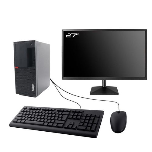 PC Lenovo M920t Gaming Ecran 27" RTX 3050 Intel I7-8700 RAM 32Go SSD 1To W11