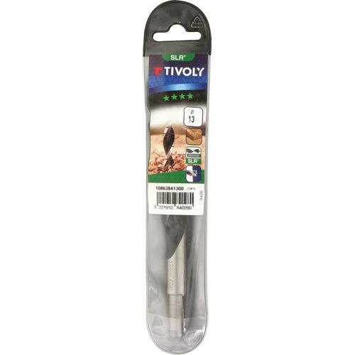Mèche à bois industrie graduée SLR trois pointes Tivoly - Longueur 151 mm - Diamètre 13 mm - Vendu par 1