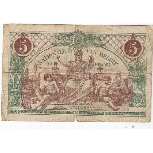 Billet 5 Franc Belge