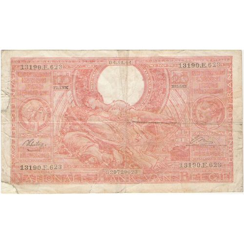 Billet 100 Fr-20 Belgas 1944