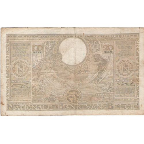Billet 100 Fr-20 Belgas 1935