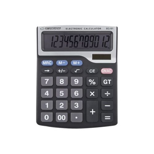 Esperanza ECL101 TALES - Calculatrice de bureau - 12 chiffres