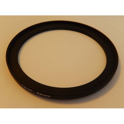vhbw Bague d'adaptation de filtre Step-Up de 72 mm vers 82 mm pour objectif d'appareil photo - Adaptateur, métal, noir