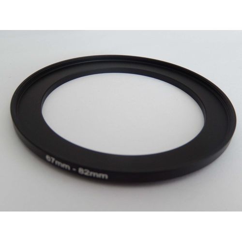 vhbw Bague d'adaptation de filtre Step-Up de 67 mm vers 82 mm pour objectif d'appareil photo - Adaptateur, métal, noir