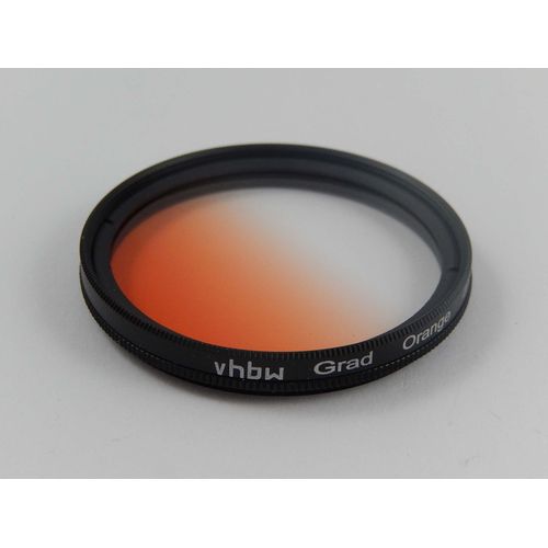 vhbw Filtre gradué de couleur universel compatible avec les objectifs de 77mm - Filtre dégradé orange