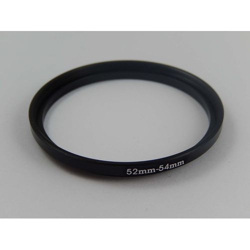 vhbw Bague d'adaptation de filtre Step-Up de 52 mm vers 54 mm pour objectif d'appareil photo - Adaptateur, métal, noir