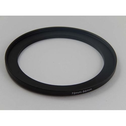 vhbw Bague d'adaptation de filtre Step-Up de 72 mm vers 86 mm pour objectif d'appareil photo - Adaptateur, métal, noir