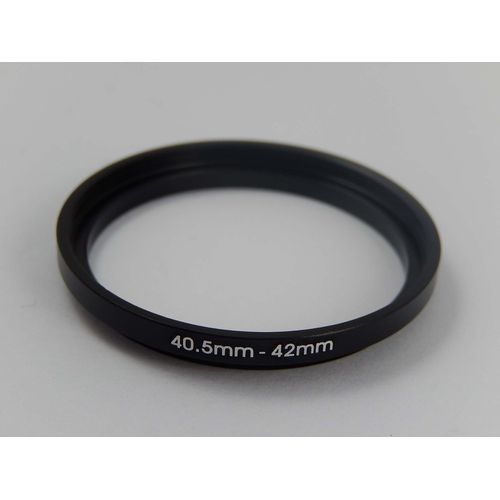vhbw Bague d'adaptation de filtre Step-Up de 40,5 mm vers 42 mm pour objectif d'appareil photo - Adaptateur, métal, noir
