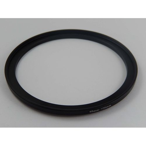 vhbw Bague d'adaptation de filtre Step-Up de 95 mm vers 105 mm pour objectif d'appareil photo - Adaptateur, métal, noir