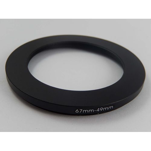 vhbw Bague d'adaptation de filtre Step-Down de 67 mm vers 49 mm pour objectif d'appareil photo - Réducteur, métal, noir