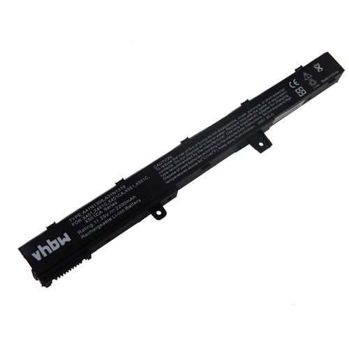 vhbw batterie Li-Ion 2200mAh (11.25V) noir pour Notebook ordinateur Asus VivoBook X200CA-CT161H, X200CA-db01T, X200MA et A31LM9H, A31LMH2, A31N1302.