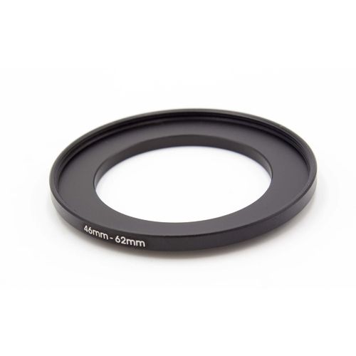 vhbw Bague d'adaptation de filtre Step-Up de 46 mm vers 62 mm pour objectif d'appareil photo - Adaptateur, métal, noir