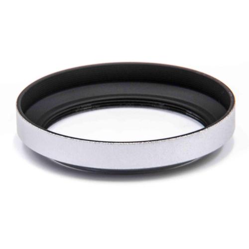 vhbw Aluminium pare-soleil diffusion parasoleil 46mm noir / argent pour objectif Carl Zeiss 28mm f/2.8 Biogon