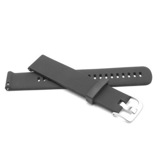 Vhbw Silicone Bracelet Noir 20mm Pour Smartwatch Traqueurs De Fitness Garmin Approach X40, Vivoactive 3, Vivomove, Vivomove Hr