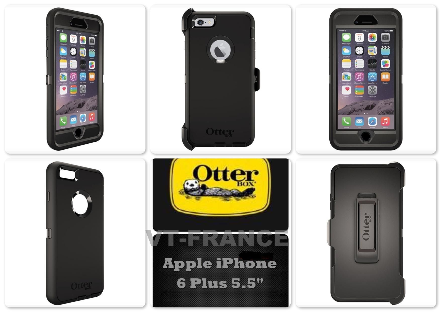 Coque Anti Choc Otterbox Defender Pour Iphone, Couleur: Noir, Smartphone: Iphone 6/6s Plus Sku:77-52241