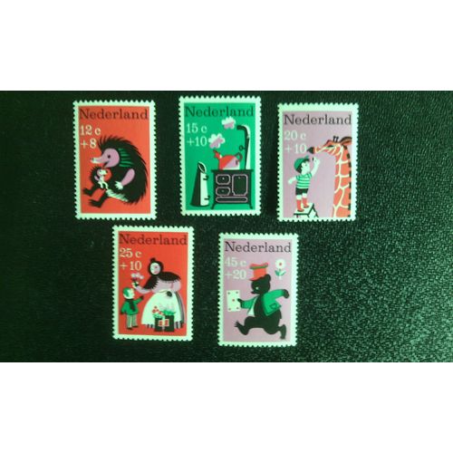 Timbre Pays-Bas ( Hollande ) Yt 860 A 864 Séries: Timbres Pour Enfants - Année Des Handicapés 1967