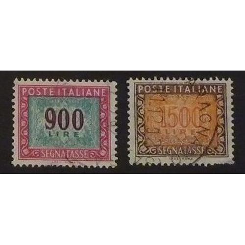 Italie Timbre Taxe Y Et T N° 88 89 Lot De 2 Timbres De 1984