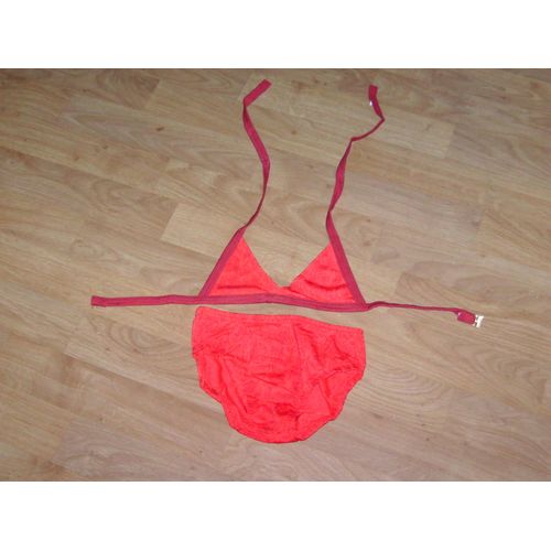 Maillot De Bain Darina 2 Pièces 8 Ans Rouge Et Bordeaux