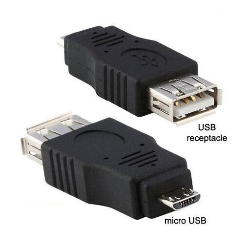 Adaptateur USB, Modele: 3.Adaptateur USB F / Micro M