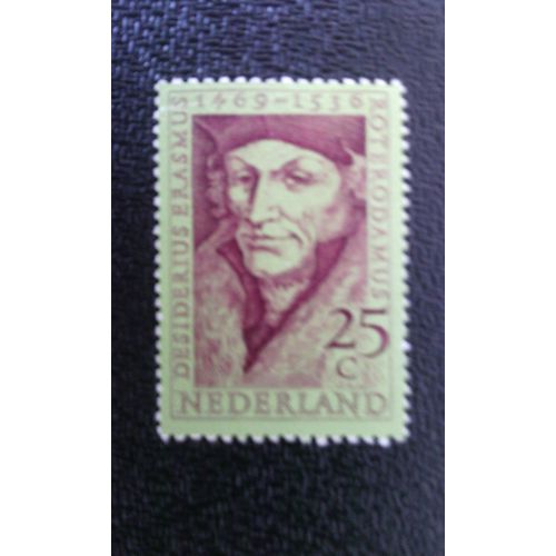 Timbre Pays-Bas ( Hollande ) Yt 899 Erasmus, Desiderius (1469-1536) Humaniste 1969