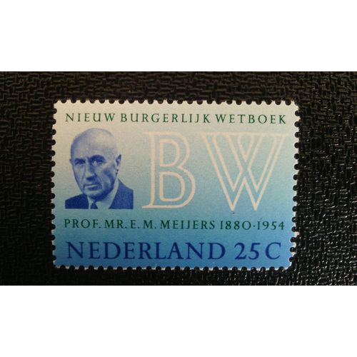 Timbre Pays-Bas ( Hollande ) Yt 906 Eduard Maurits Meijers (1880-1954) Avocat 1970