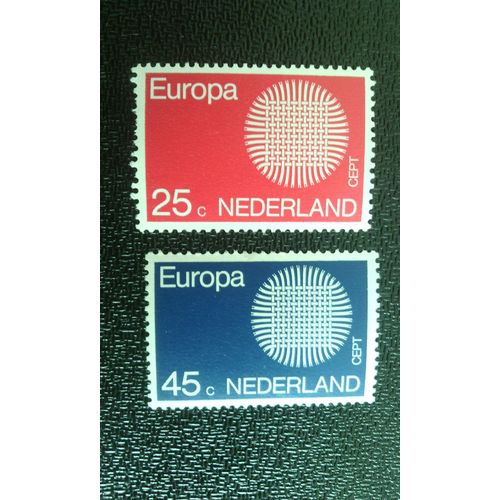 Timbre Pays-Bas ( Hollande ) Yt 914 - 15 Séries: Europa (C.E.P.T.) 1970 - Soleil Flamboyant 1970