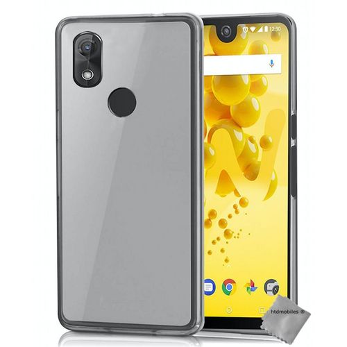 Housse Etui Coque Pochette Silicone Gel Fine Pour Wiko View 2 + Film Ecran - Blanc Transparent