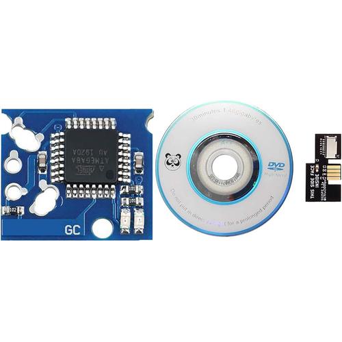 Kit De Mise À Niveau De Jeu (Noir, Version : Pal) Pour Gamecube Sd2sp2 Adaptateur De Carte Sd Mircro Sdload Sdl Tf Lecteur De Carte Xeno Chip Mini Disc Pièces De Rechange