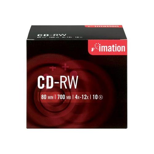 Imation Showbox MTV - 10 x CD-RW - 700 Mo (80 min) 4x - 10x