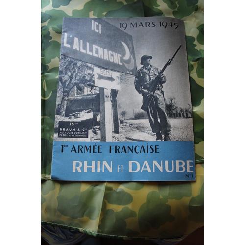 Livret 1ère Armée Française Rhin Et Danube N°1 19 Mars 1945