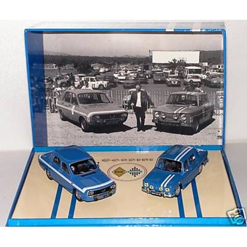 Coffret 2 Renault 8 + 12 Gordini Jour G 1/43 Neuf Rare R8 R12-Norev-Norev