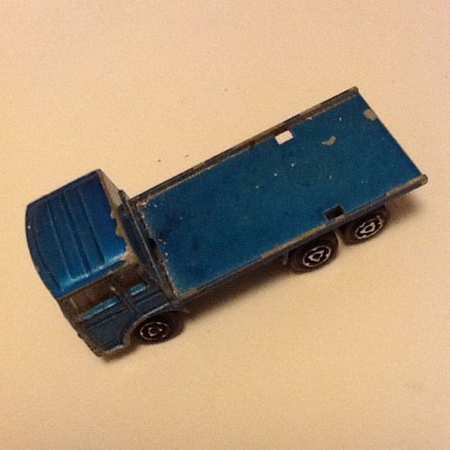 Majorette Camion Saviem Plateau Bleu