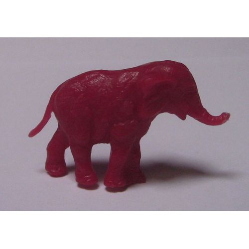 Figurine Éléphant 50 Mm - Plastique/Résine-70'S -- Monochrome